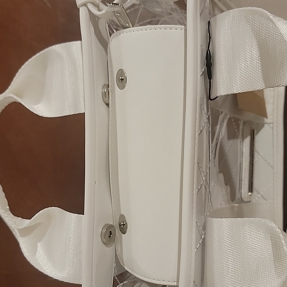 (J9) Steve Madden 3 piece white and clear crossbody set - Picture 3 of 9
